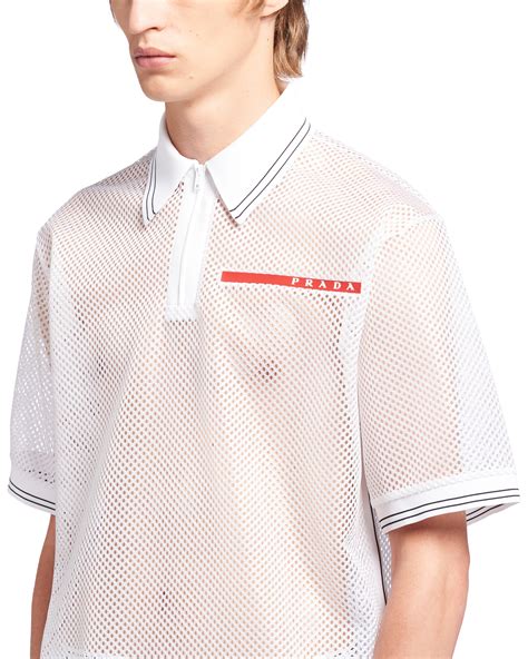 prada red label white long sleeve|prada polo shirts.